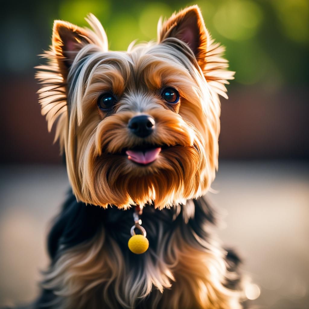 Yorkie Portrait in Natural Light, Professional Photography