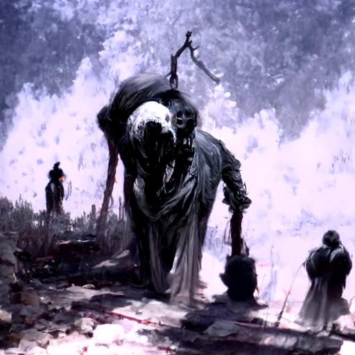 Mutilation of Undead Pariah in 1800s Horror Style
