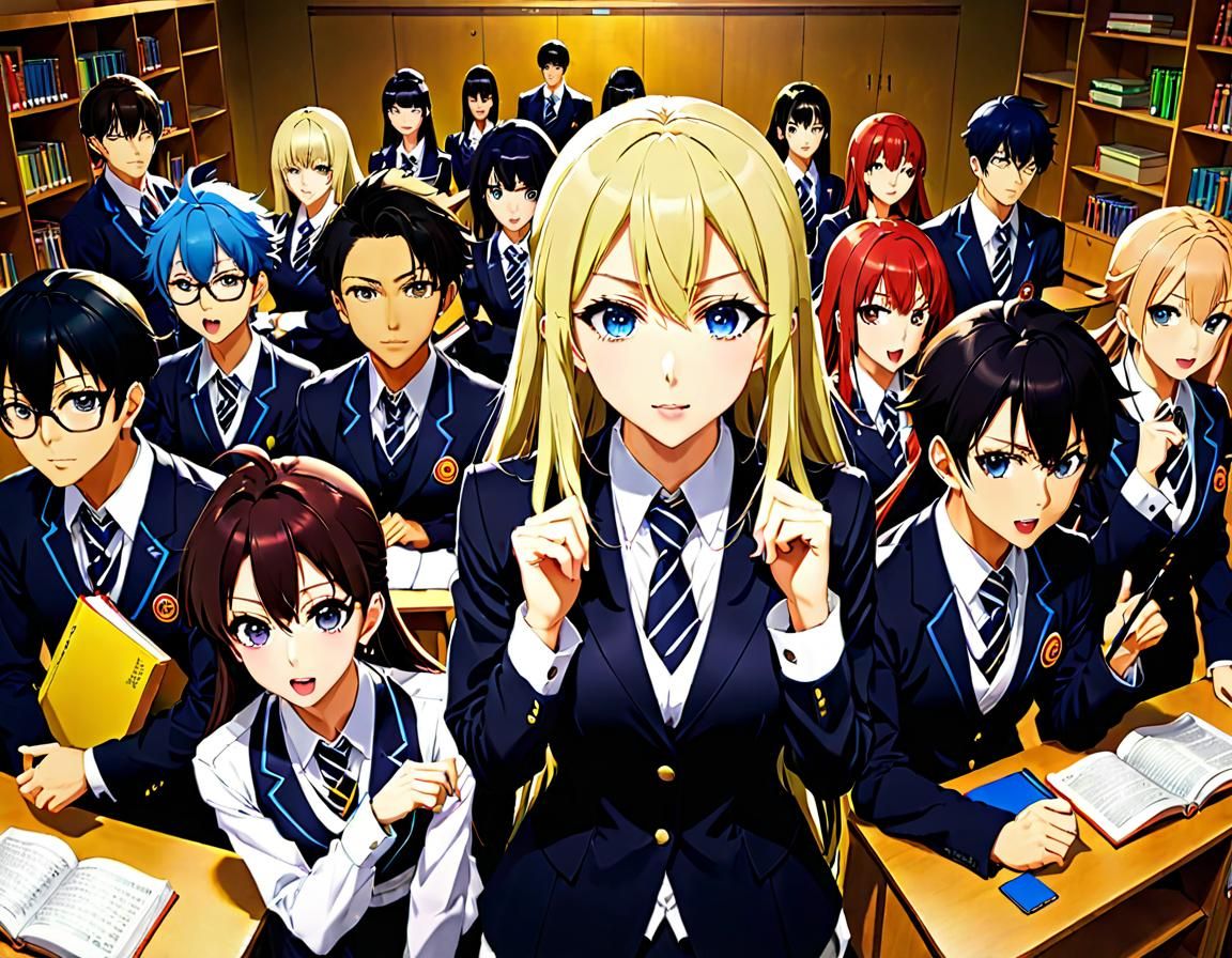 Anime Key Visual of Classroom Scene