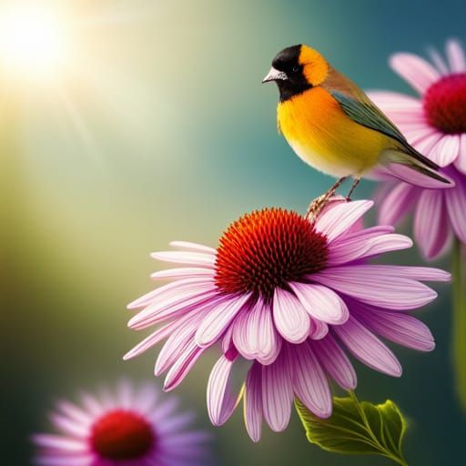 Colorful Flower Surrounded by Life