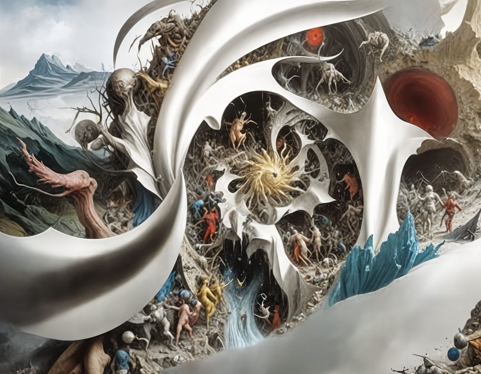 Living on a kilometer wide Strip of a Exotic Material above an immense abyss...