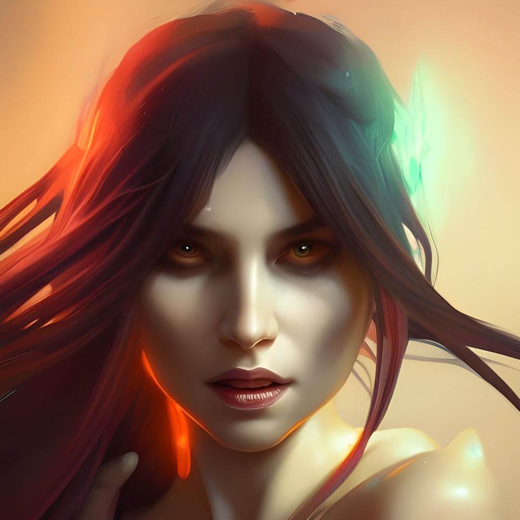 Detailed Portrait of a Demonic Eldridge Nixie