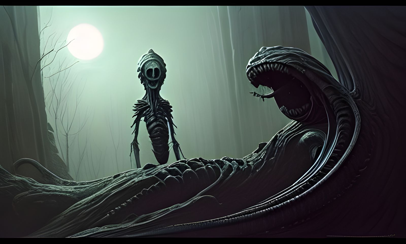 Photorealistic Thief Stealing Prompts in Dark Surreal Style