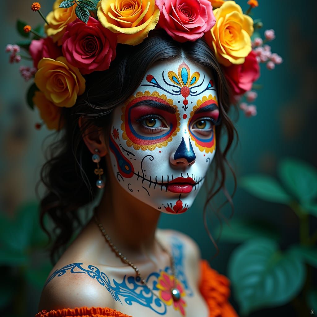 Day of the Dead Face Paint Art