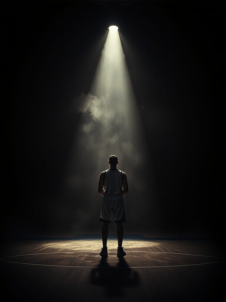 Basketball Free Throw: Dreamlike Moment of Focus