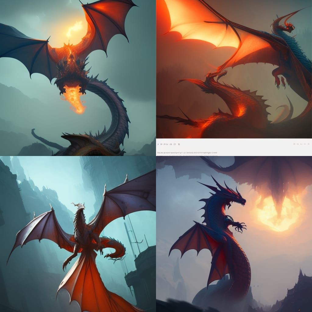 Majestic Dragon Concept Art in Unreal Engine