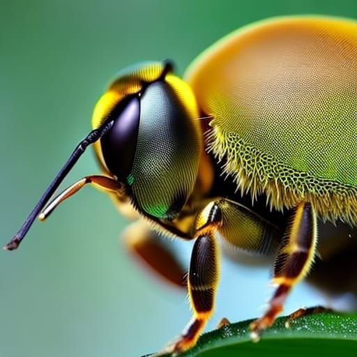 Alien Bee Filigree Creature in Macro Photography