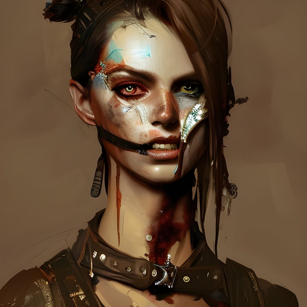Pirate Vampire Portrait in Detailed Fantasy Art Style