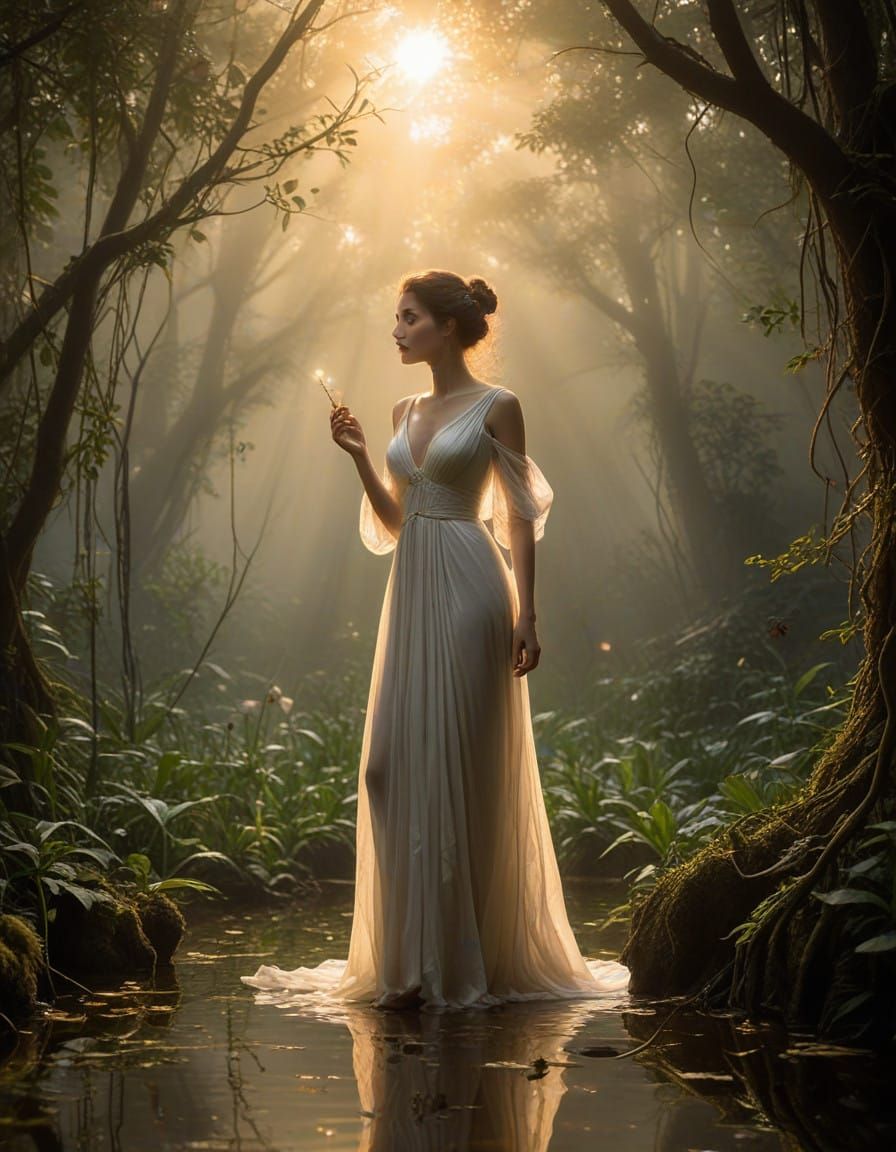 Spring Goddess Perséphone Emerges from the Underworld at Daw...