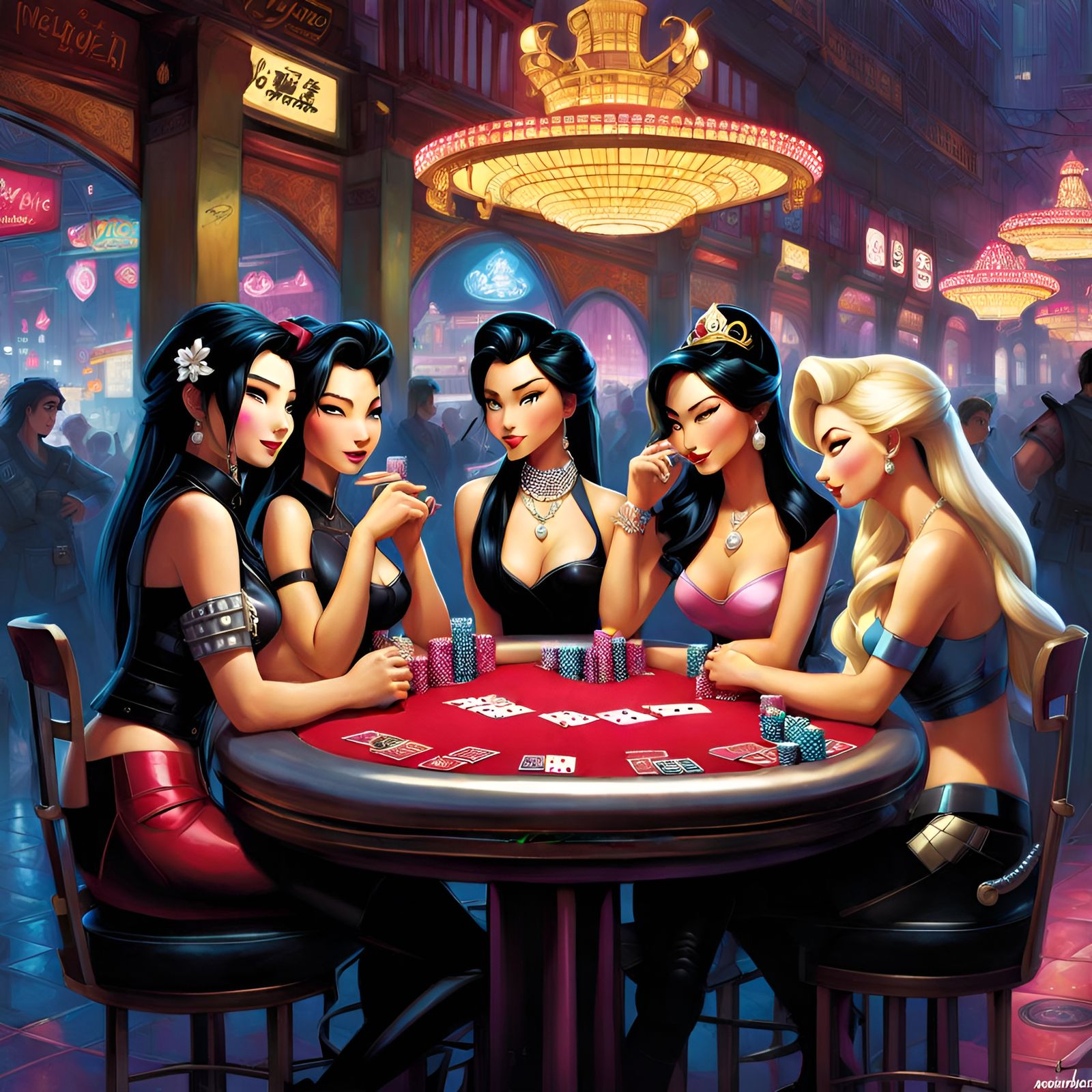 Disney Princesses' Punk Night Out