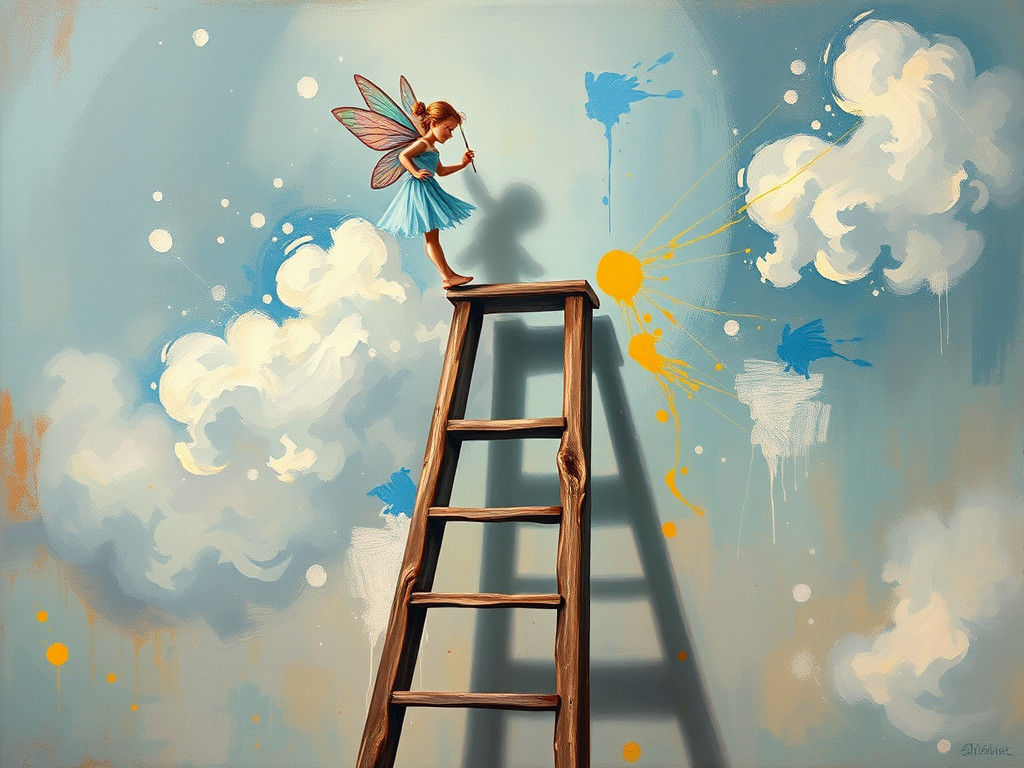 Fairy Painter Creates Infinity Mirror Oil Painting