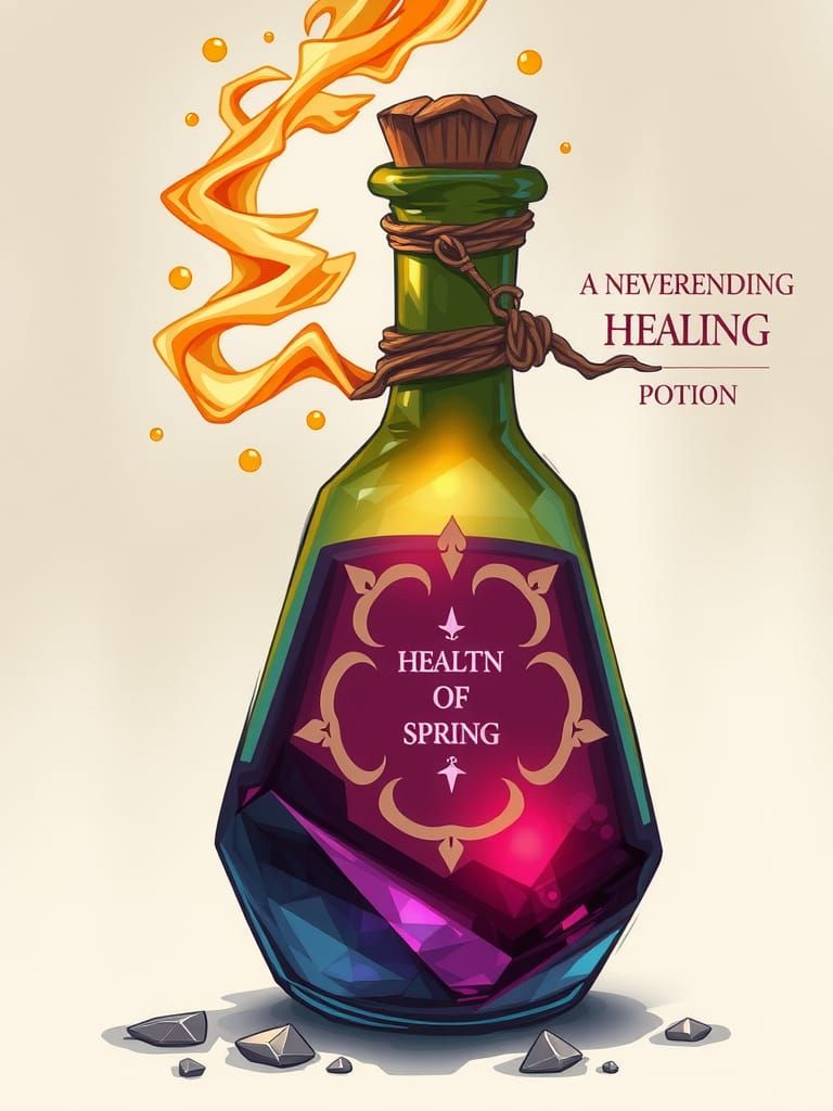 Neverending Healing Potion Bottle Concept Art