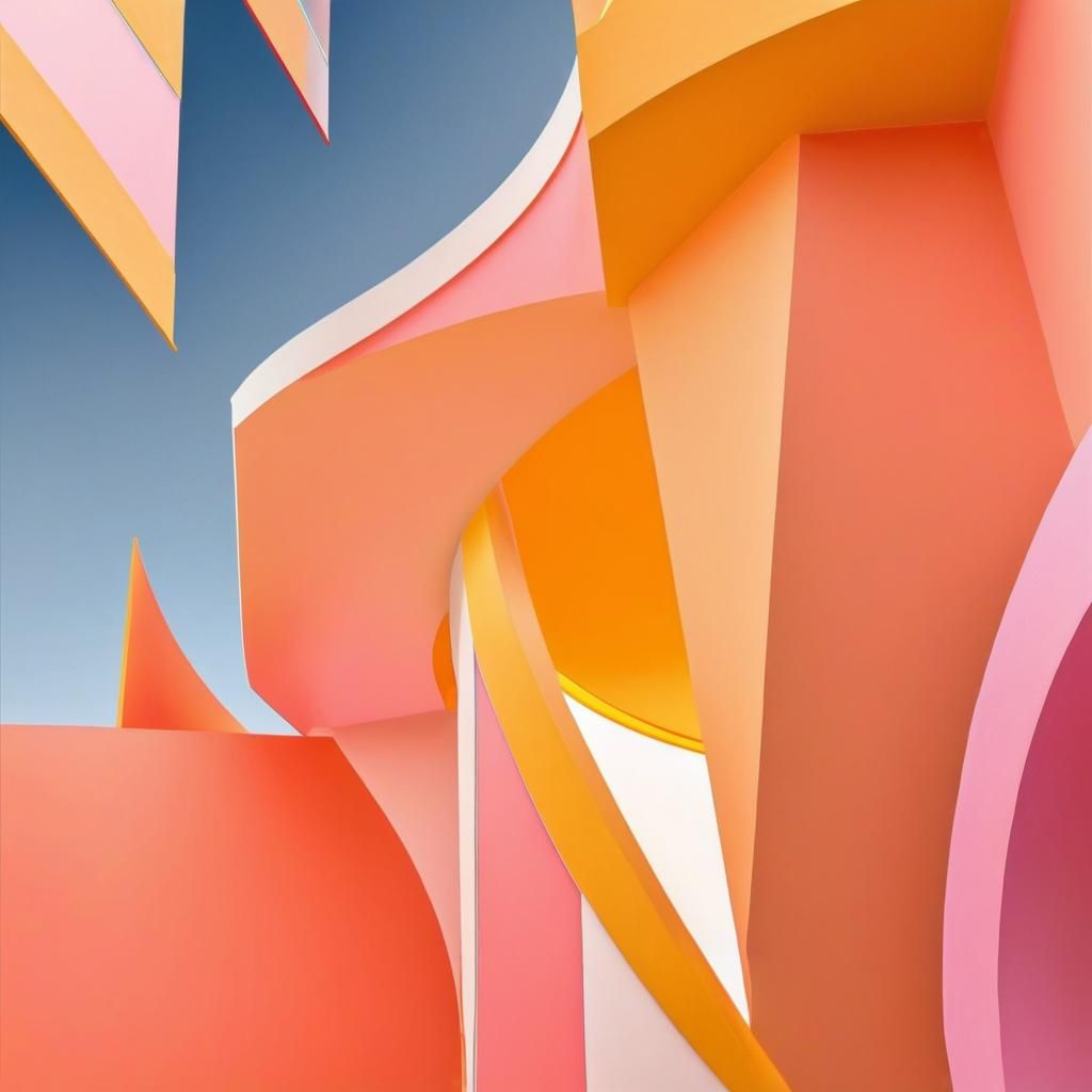 Colorful Architectural Drawing in Klimt Style