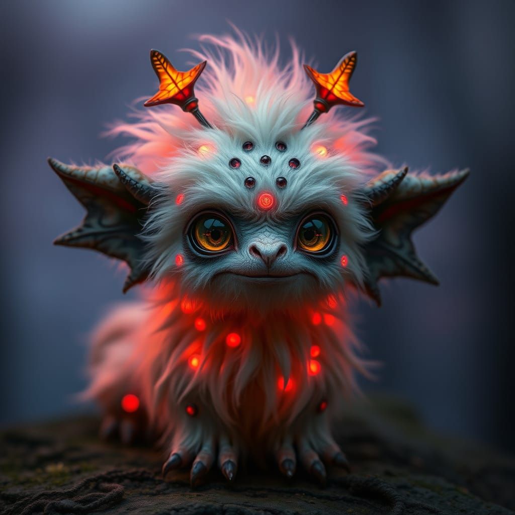 Luminous Embroidered Eldritch Forest Creature