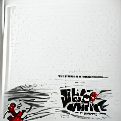 Striking Black, White and Red Comic Art