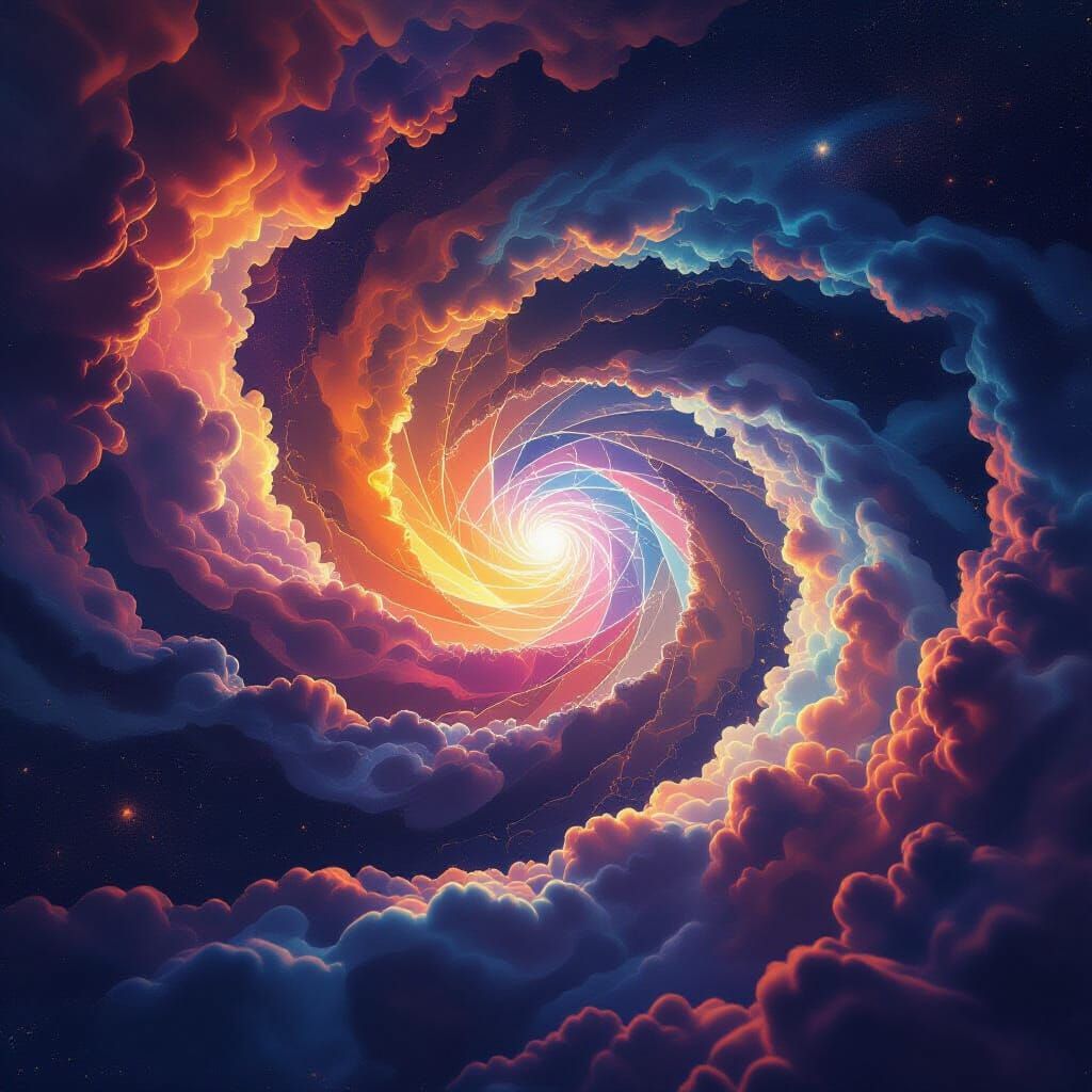 Quantum Helix Event Horizon with Molecular Network