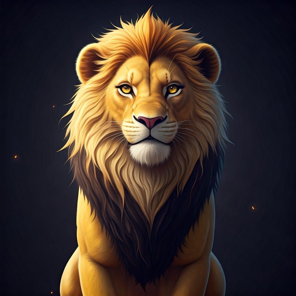 Simba the Lion King: 3D Anime Art