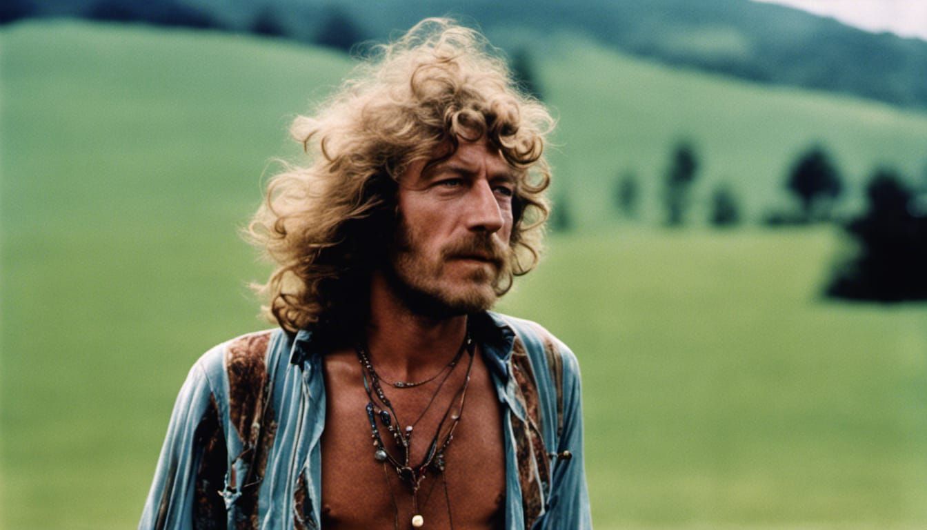 Robert Plant at Woodstock 1969: Windswept Performance