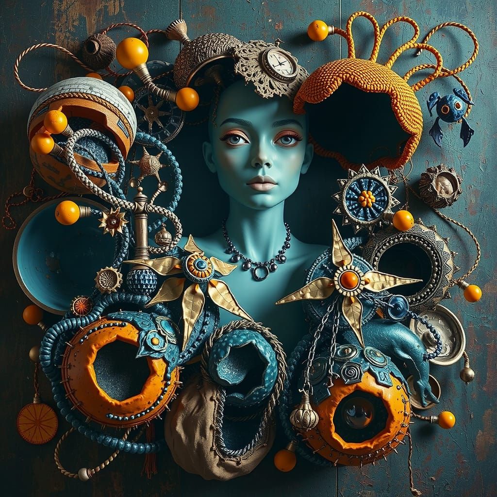 Vibrant Geometric Hyperrealism in Multicolored Harmony