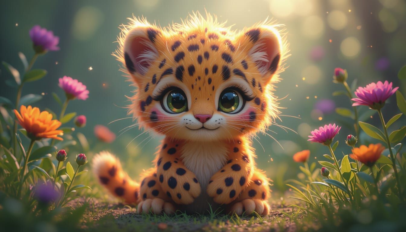 furry leopard