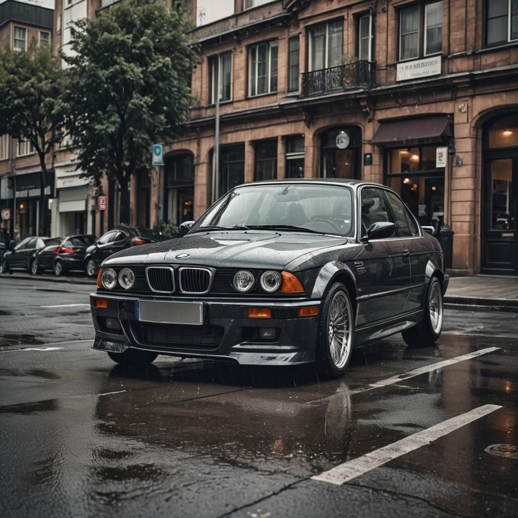 Hyperrealistic BMW with Cinematic Lighting