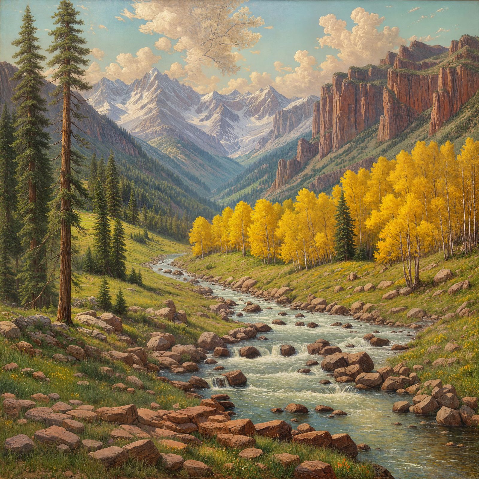 Colorado Valley Oil Painting by Gurney
