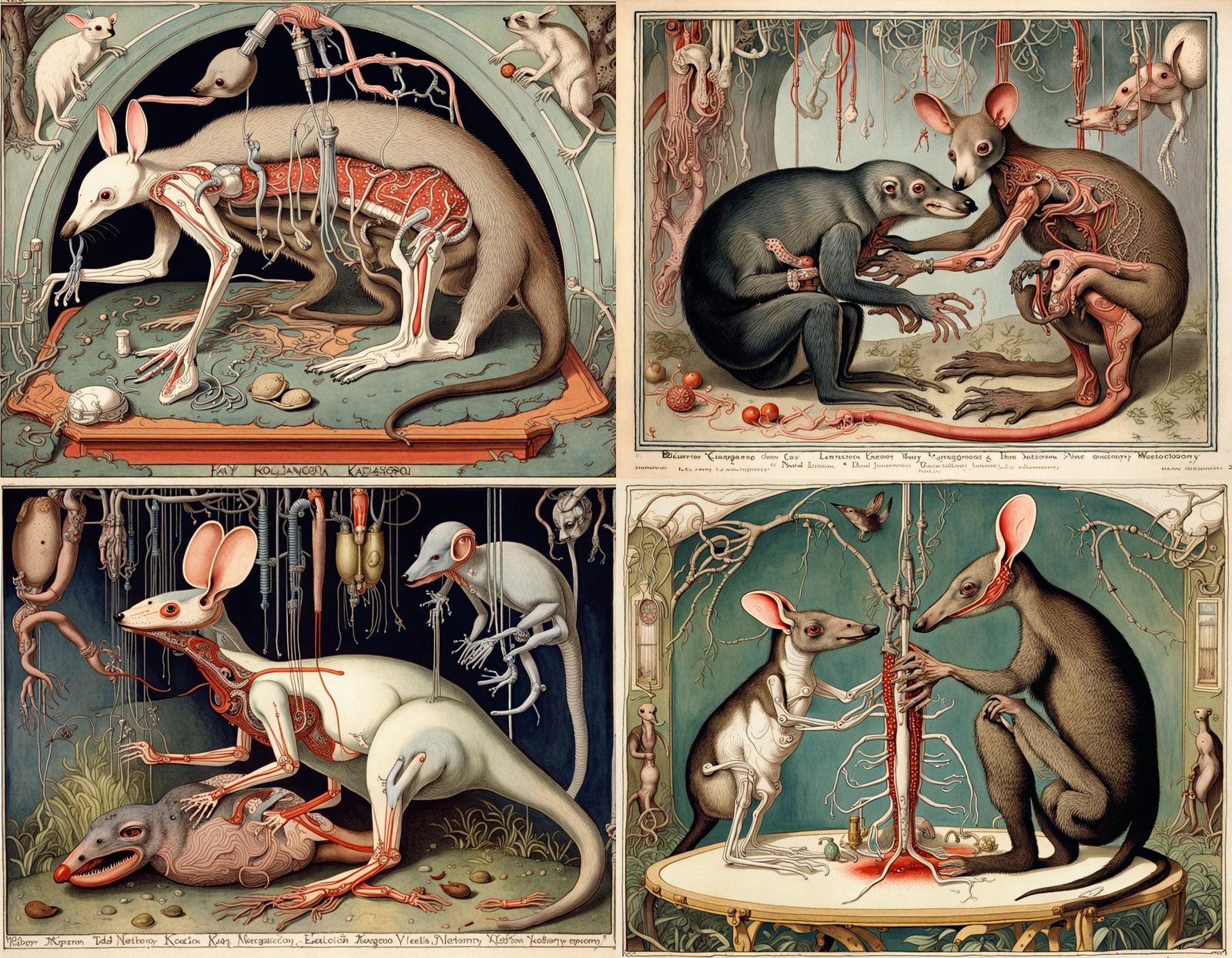 Surreal Vivisection of Australian Animals, Fairy-tale Style