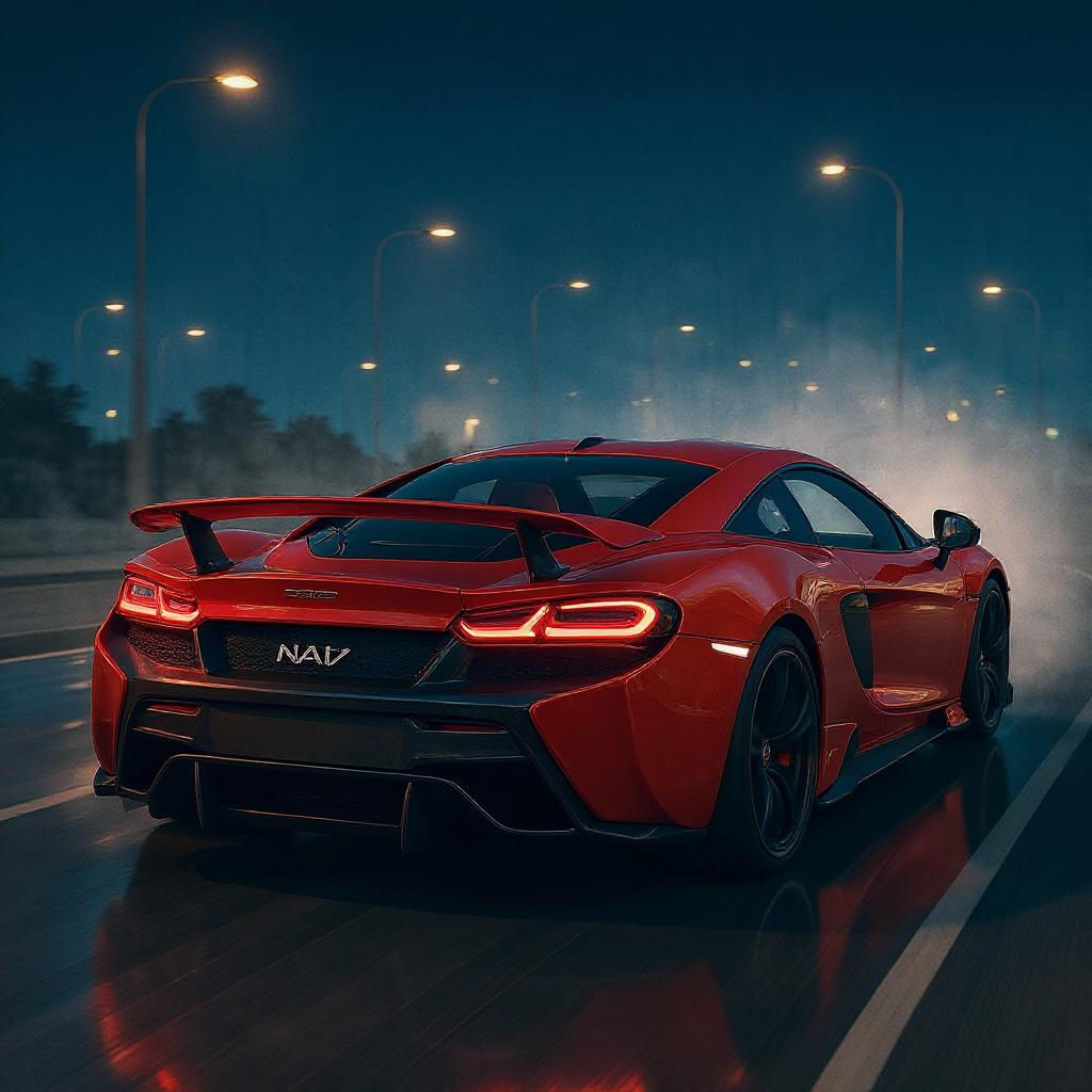 Acura NSX on Tokyo Street in Anime Style