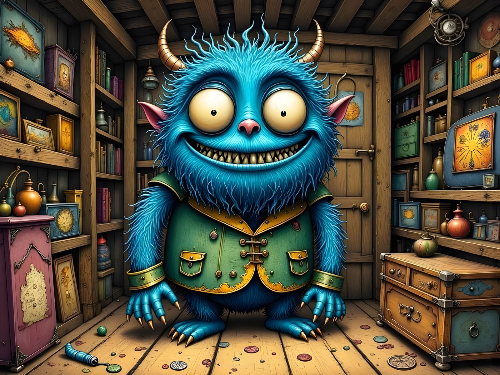 A Belligerent Monster in the Attic, Causing Chaos at Night