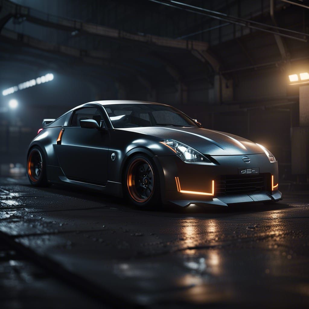 Futuristic Nissan 350Z in Underground Scene