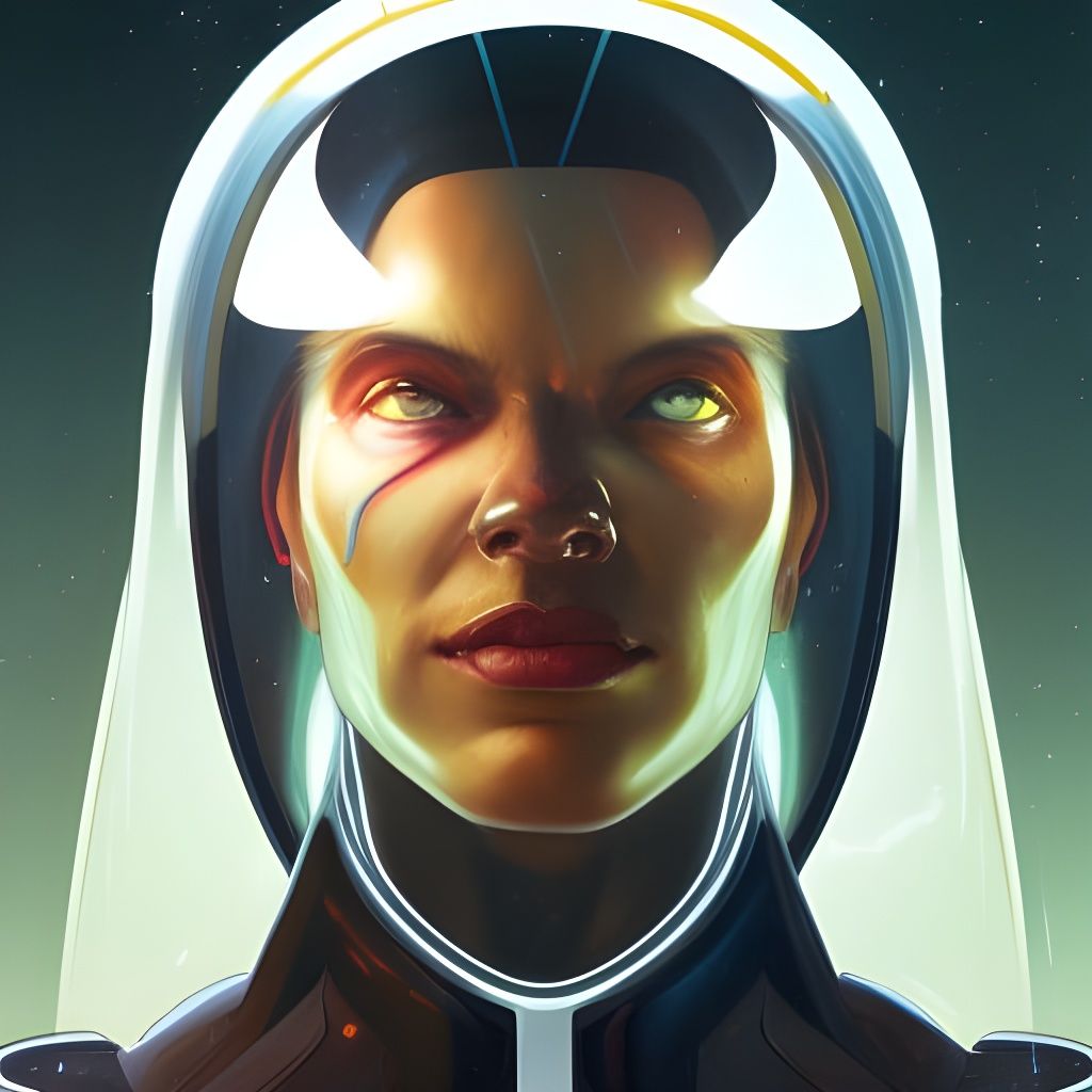 Space Ghost Portrait in Detailed Digital Art