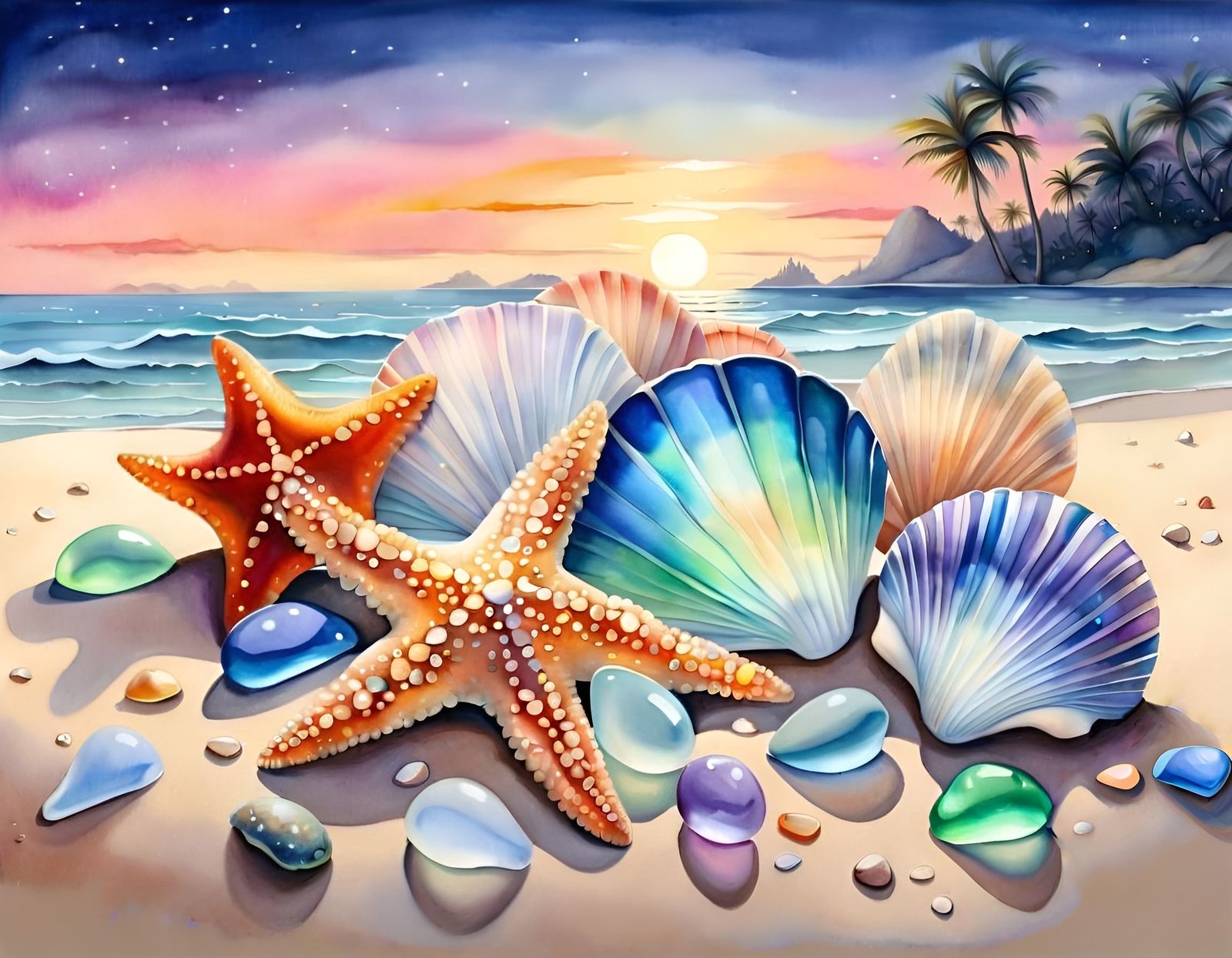 Sparkling Beach Sand Macro Photography