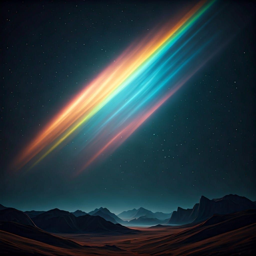 Ethereal Rainbows Light Up the Night Sky