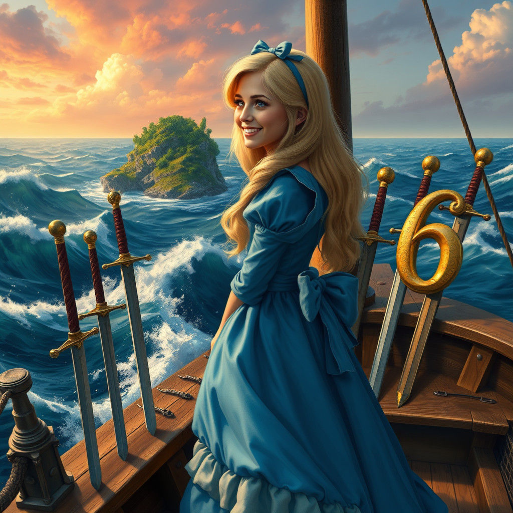 Alice in Wonderland's Sword Voyage to Distant Island