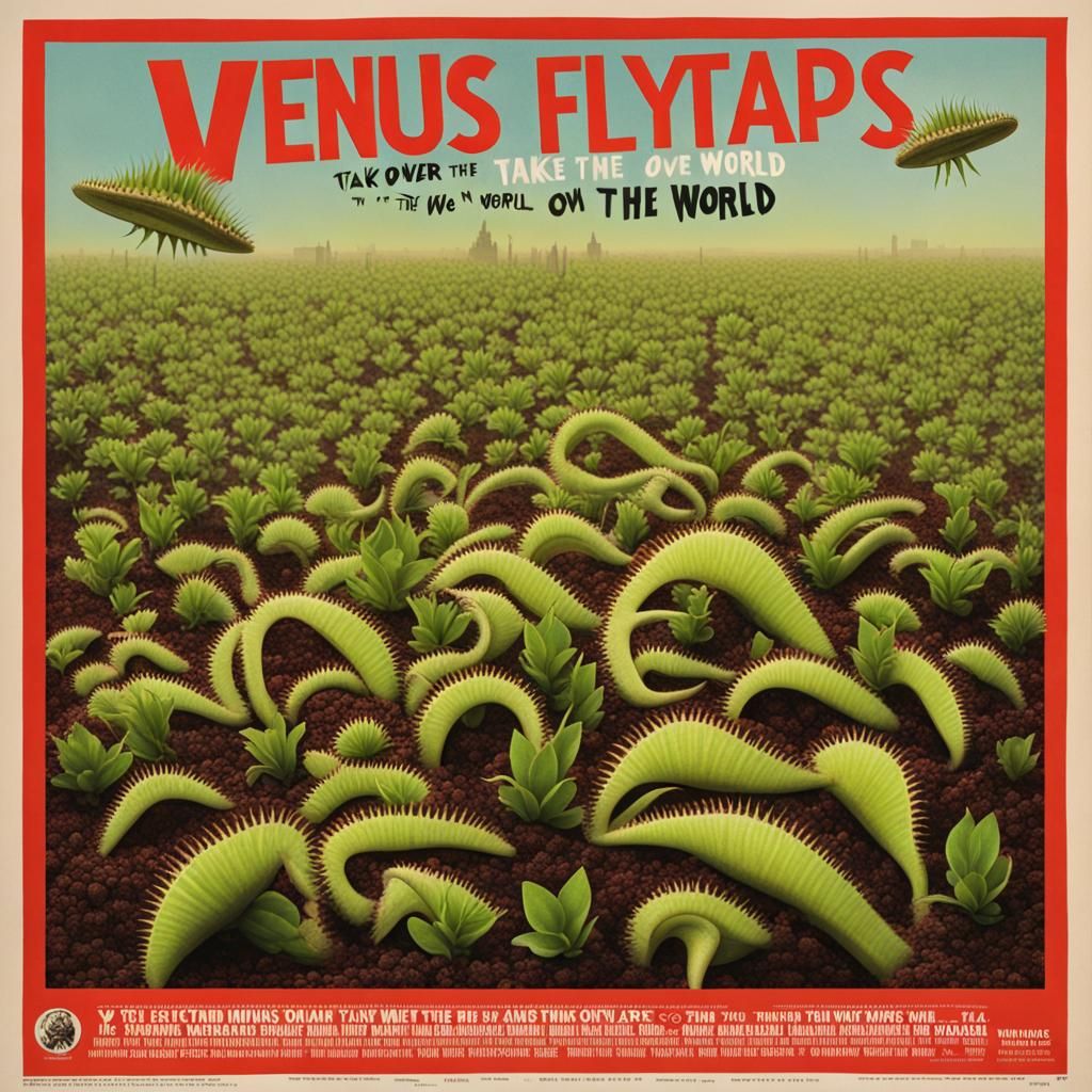 Venus Flytraps Take Over: Movie Poster Art