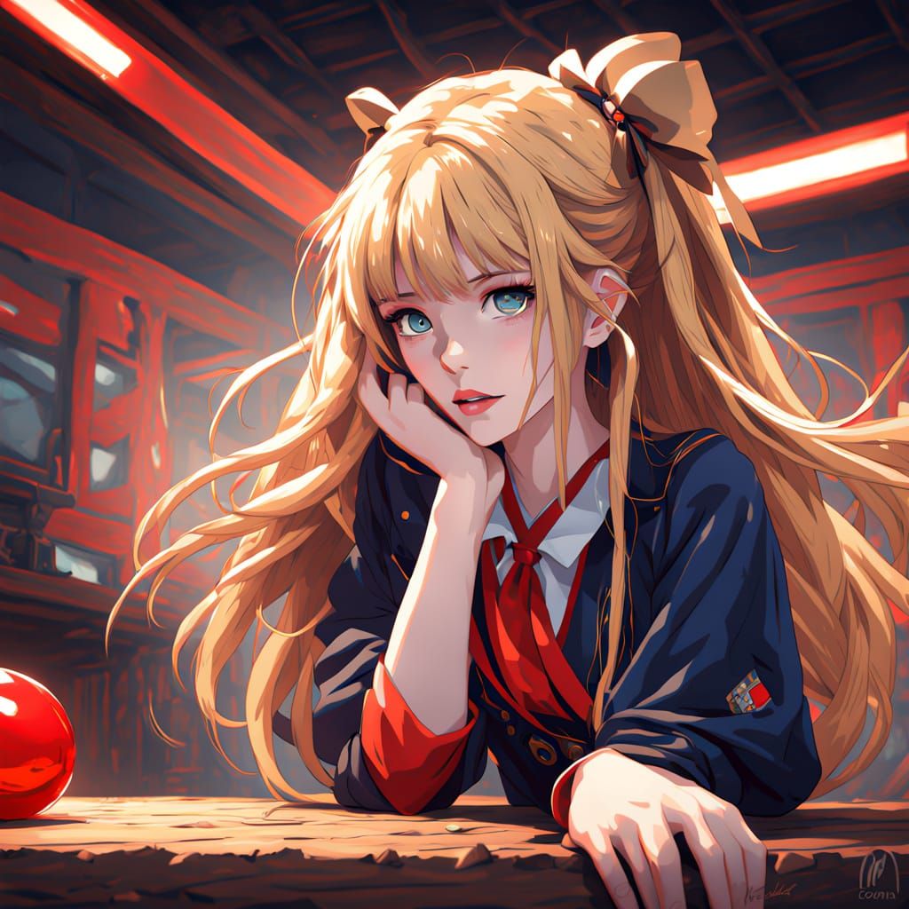 Seductive Warning: Temptation in Anime-Inspired Digital Pain...