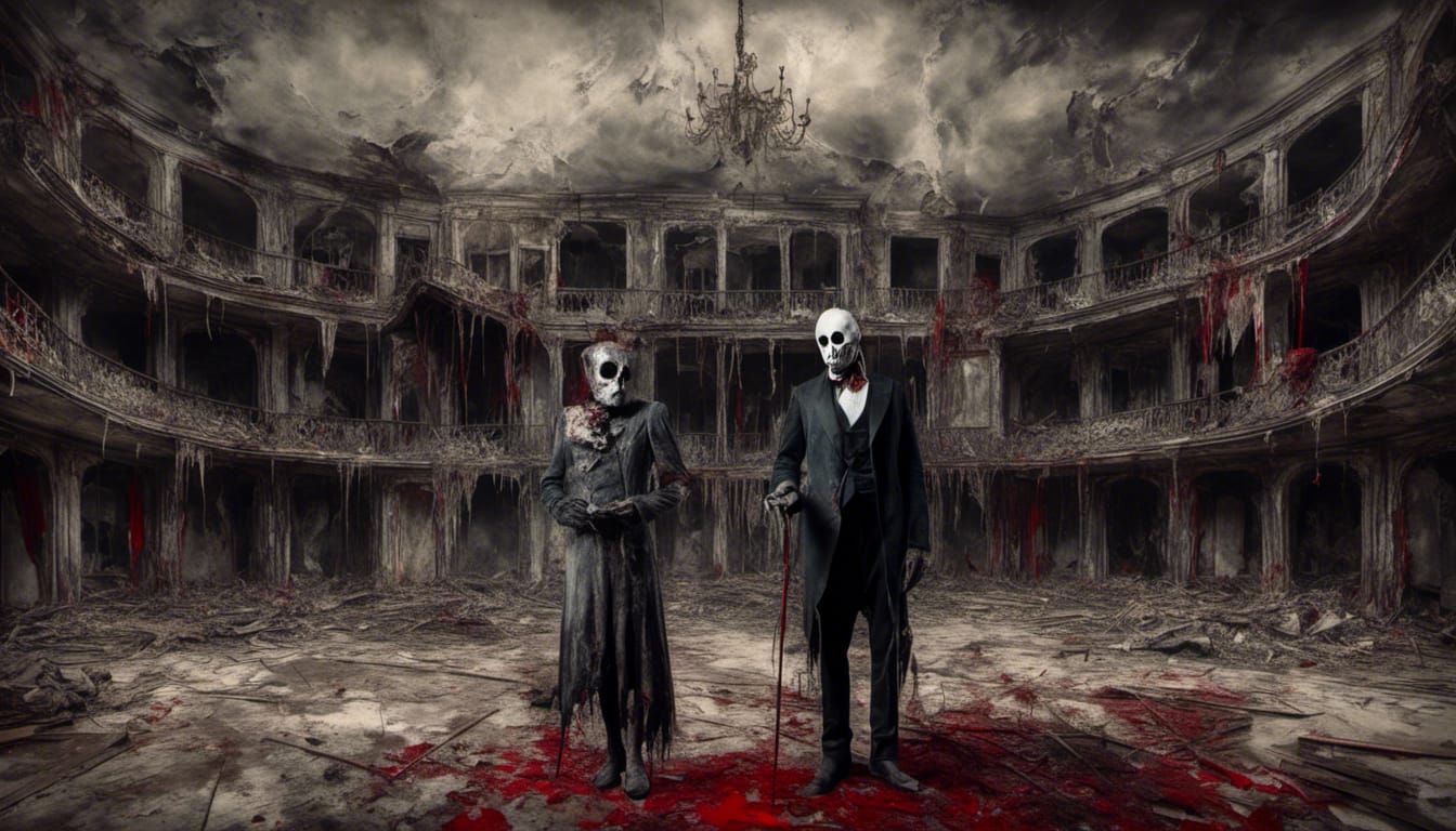 Phantom of the Opera in Surreal Macabre Style
