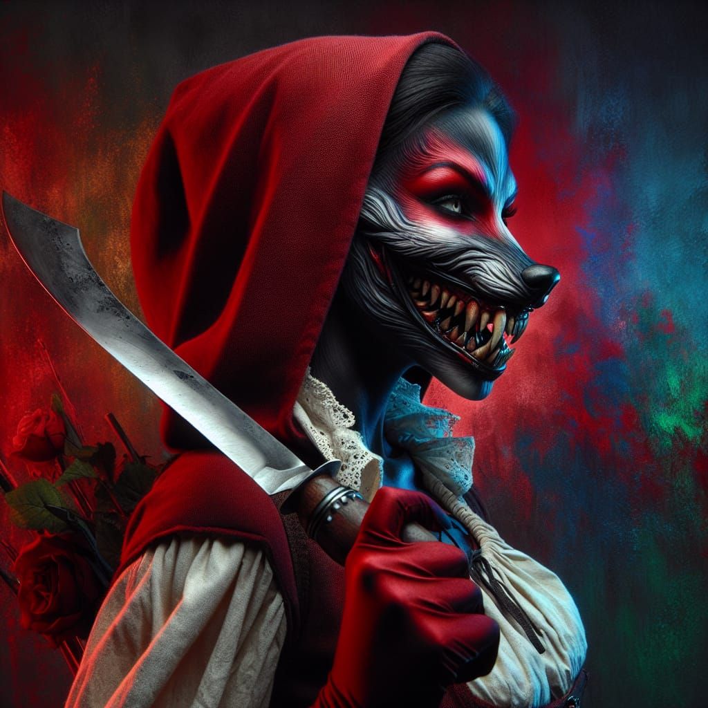 Gothic Red Riding Hood: Fierce Wolf Hunter