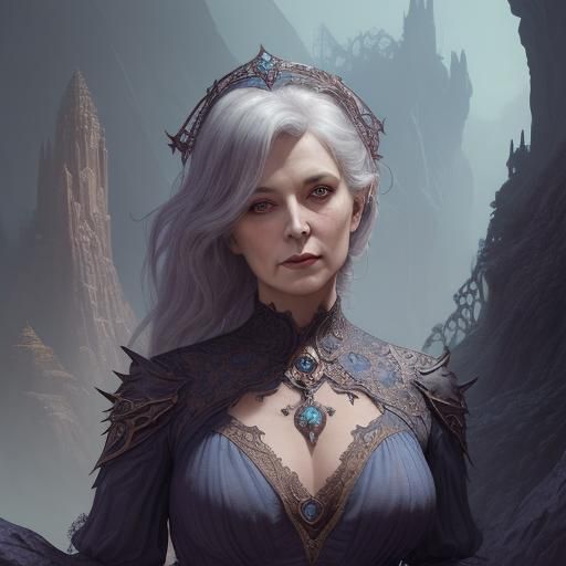 19th Century Woman: Detailed Matte Painting