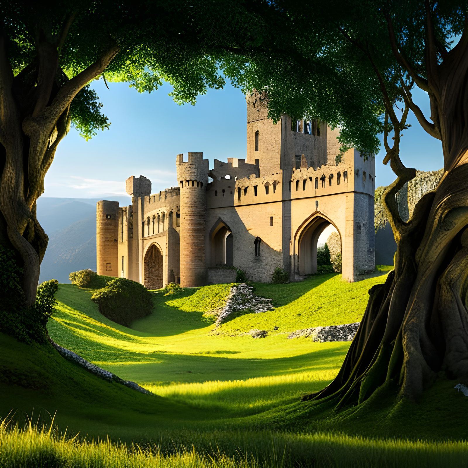 Medieval Castle Ruins: Fantasy Concept Art