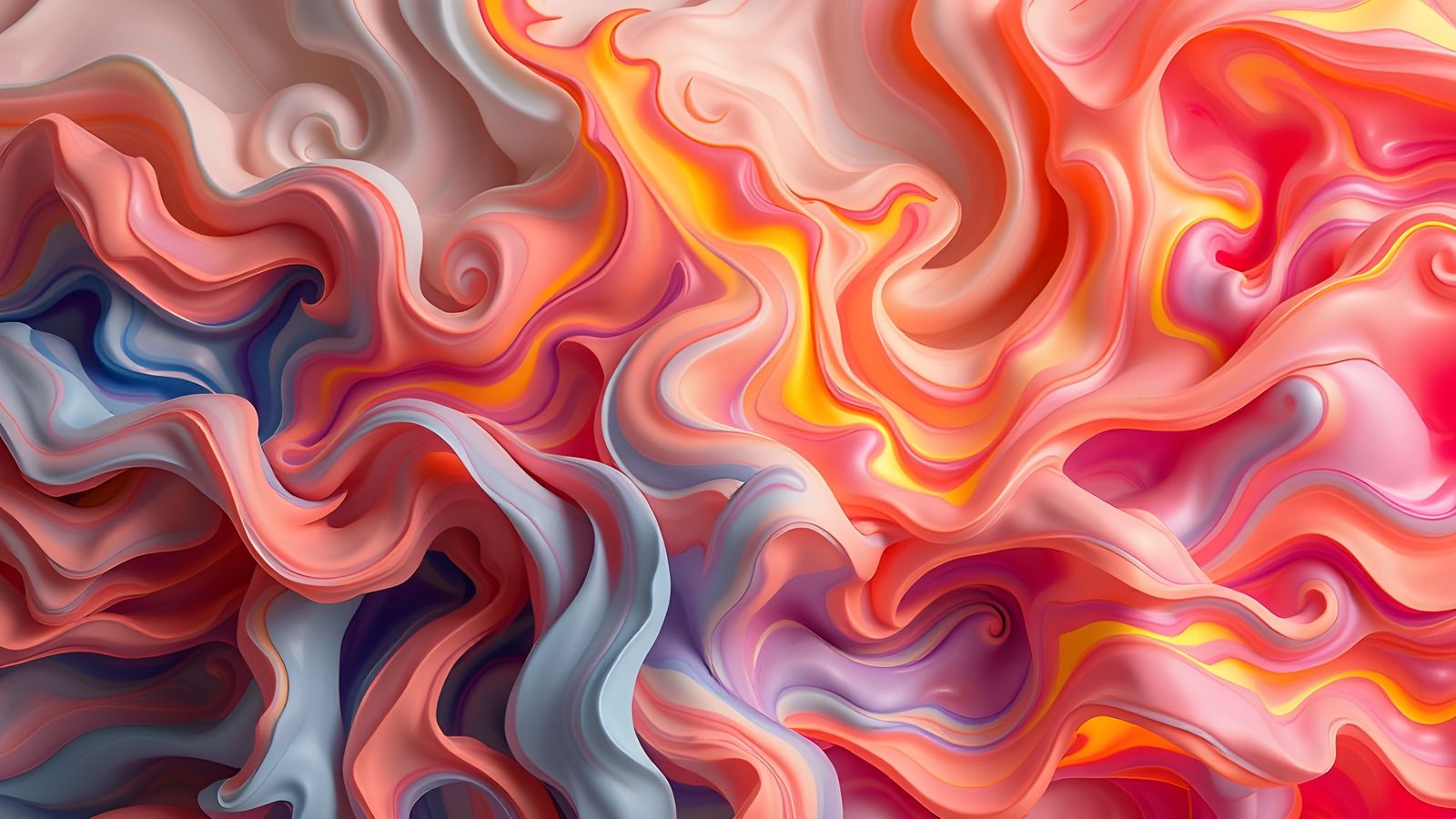 Calligraphic CGI Fire Sculpture in Pop Art Style