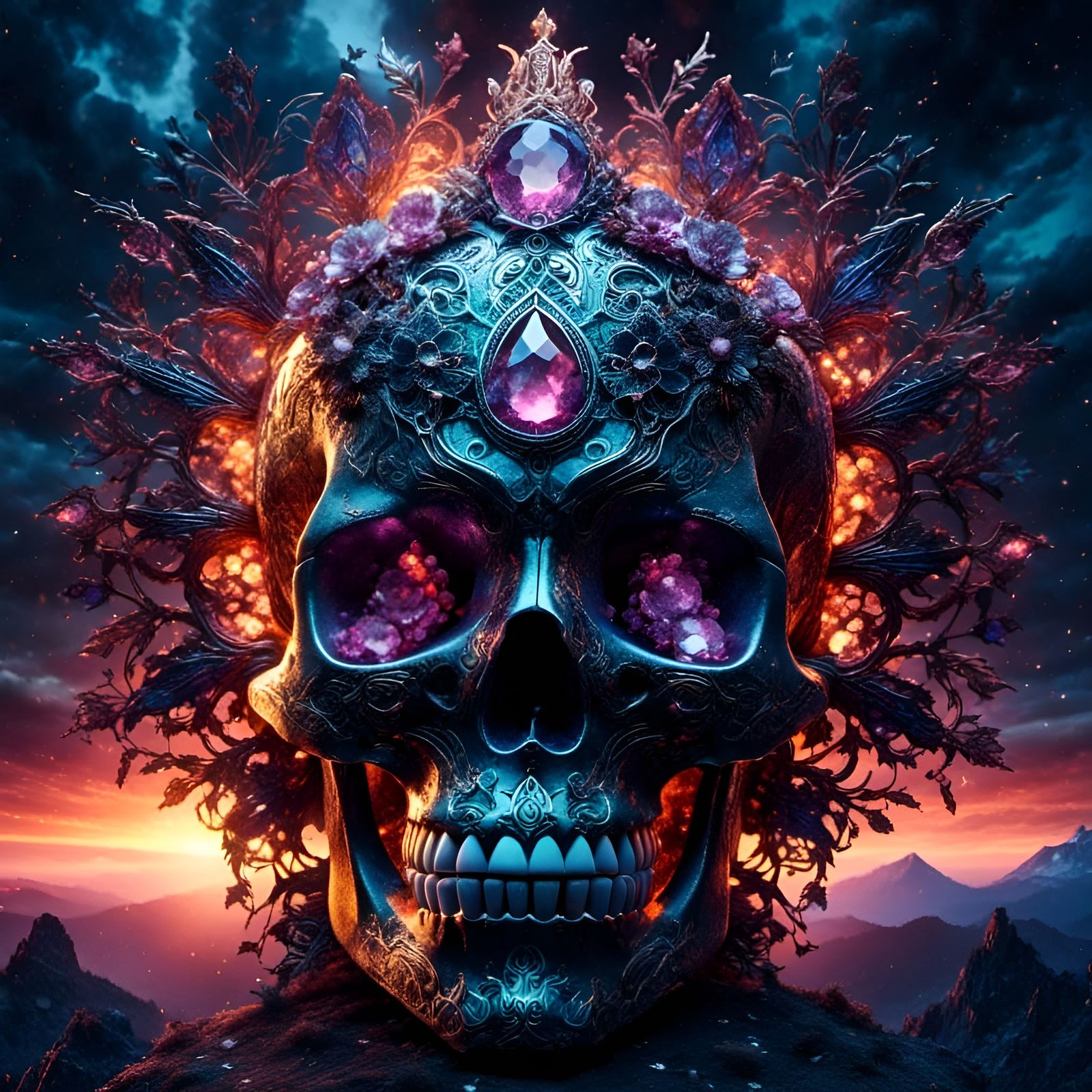 Skull of jewels