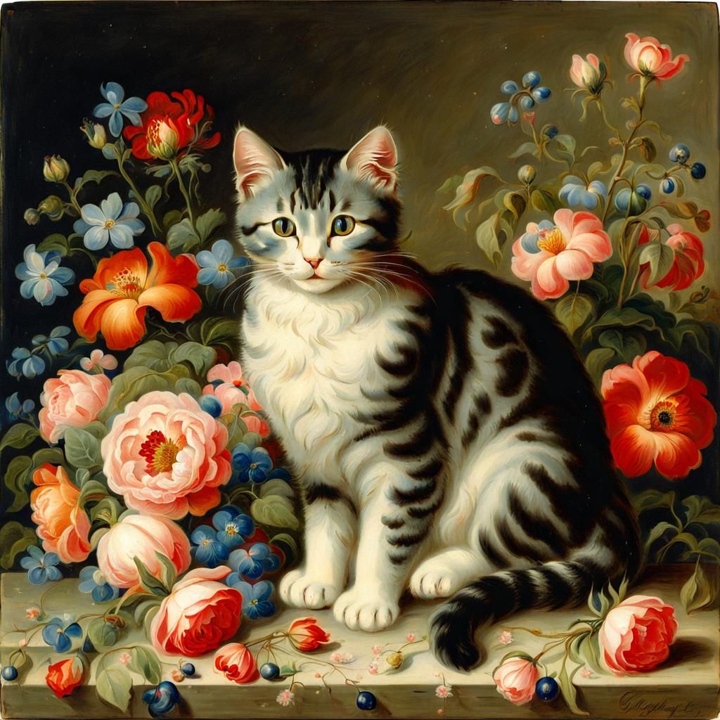 Botanical Masterpiece in Whimsical Style