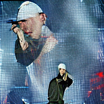 Eminem Portrait: Digital Illustration of the Rap Icon
