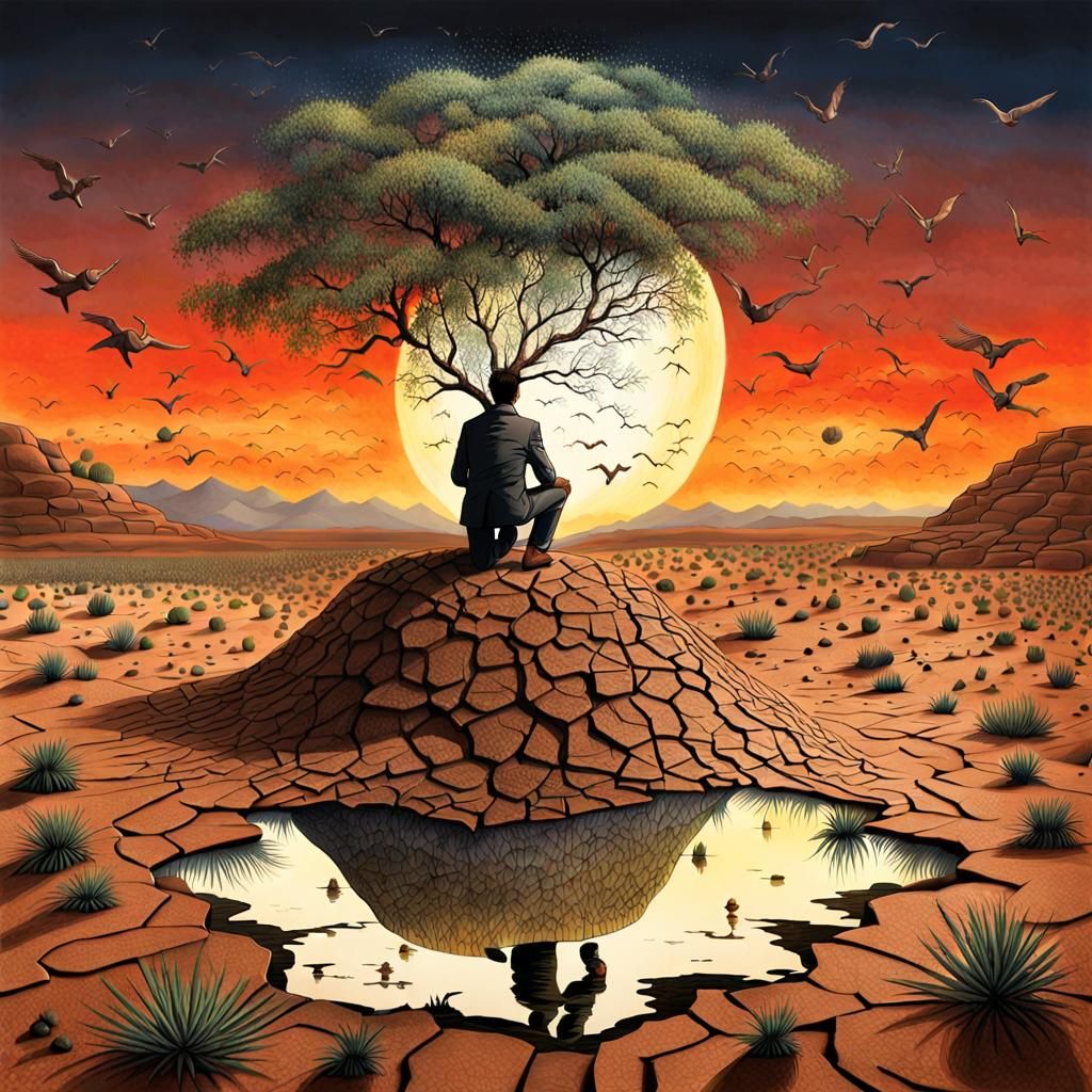 Surreal Bio Art: Man Turns Desert Into Forest