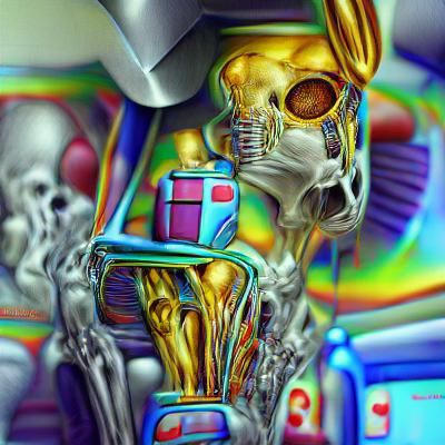 Abstract Organic Shapes in Psychedelic Colors