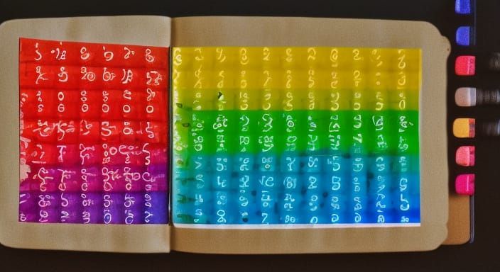 Colorful and Detailed Rendering of the Number 1000