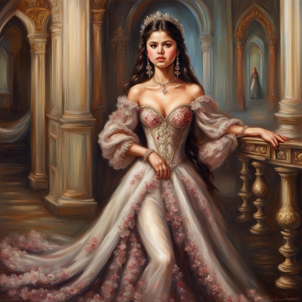 Selena Gomez in Russian Fairy Tale Style