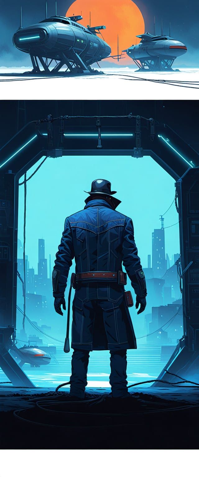 Cowboy Standing in DNA Wrestling Ring