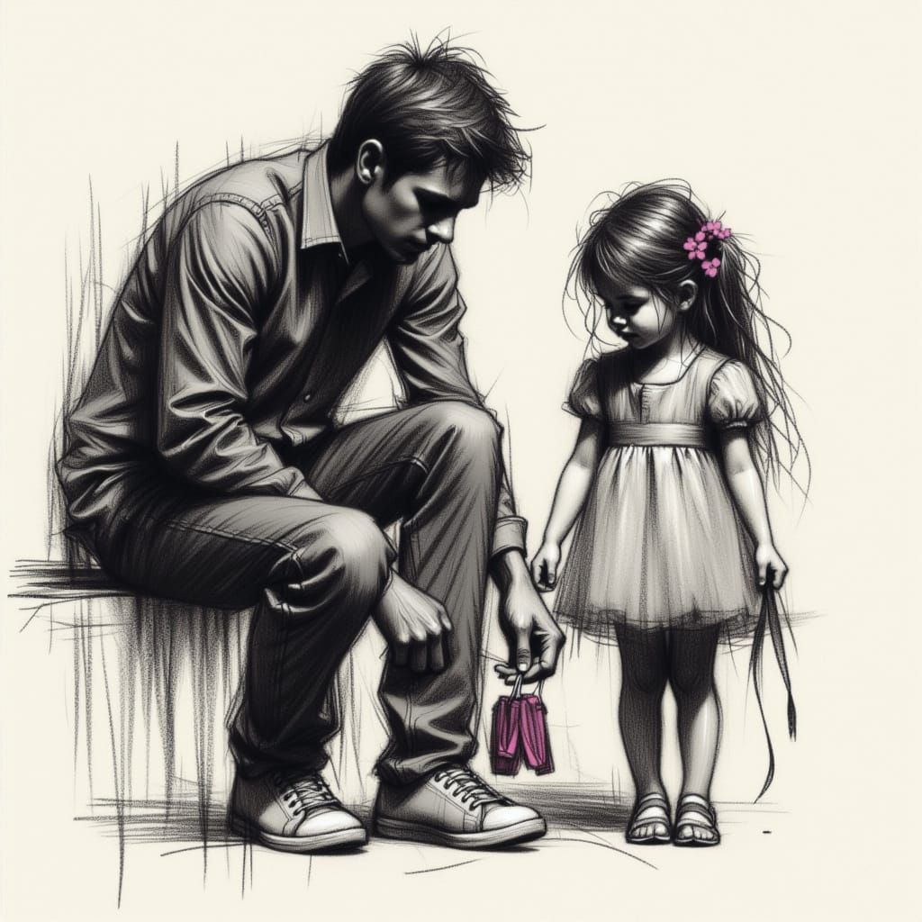 My fingers may be small, but I've got my Daddy wrapped around them.